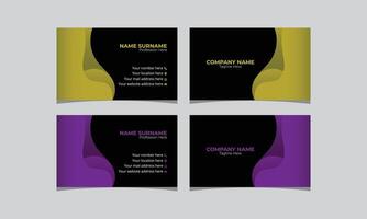 Business card design template for business vector