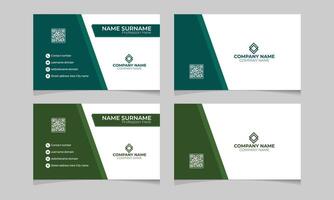 Company visiting card layout design with two color available vector