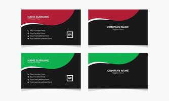 Minimal visiting card design template for your business vector