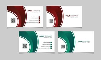 Template design card simple and professional visiting card design vector