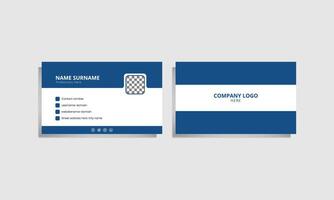 Visiting card template simple design corporate vector