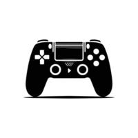 Stylish Game Controller Silhouette for Gamers and Graphic Designers - Ideal for Enhancing Your Digital Art Projects vector