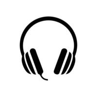 Headset Silhouette for Download - Essential Graphic for Music Enthusiasts, Designers, and Digital Projects vector