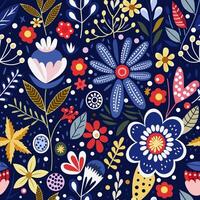 white flowers on the background of leaf ornament vector