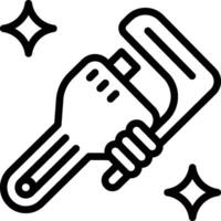 Wrench Icon. Pipe Wrench Icon vector