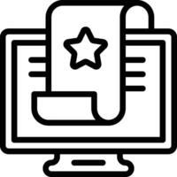 Digital Certificate Icon. E Certificate Icon vector