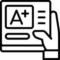Rating Page Icon. Certificate Rating Icon vector