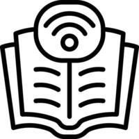 Digital Book Icon. E-book Icon vector