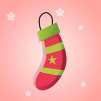 Set stocking in winter illustration. Perfect for winter theme vector
