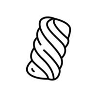 marshmallow icon in line style vector