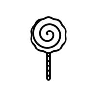 lollipop icon in line style vector