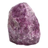 Lepidolite stone isolated on transparent background png