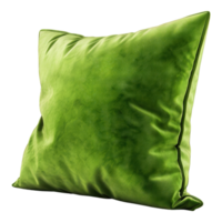 Green pillow isolated on transparent background png