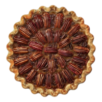 Pecan pie isolated on transparent background png