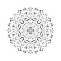 Mandala coloring page design, Circular Pattern Mandala, Oriental Coloring Book Page Practice Paint Print Screen Fabric Textile vector