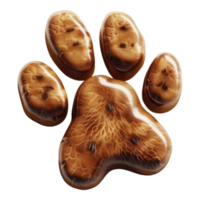 Paw print of pet animals isolated on transparent background png