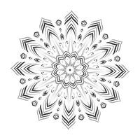Mandala coloring page design, Circular Pattern Mandala, Oriental Coloring Book Page Practice Paint Print Screen Fabric Textile vector