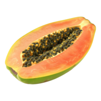 Papaya isolated on transparent background png