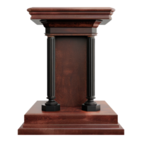 Presentation podium isolated on transparent background png