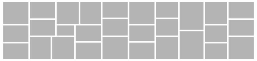 Mockup photo collage collection frame design illustration vector