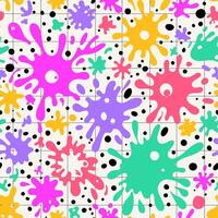 seamless pattern with abstract shapes. Blotch repeatable backdrop. Colorful design for textile, wrapping paper, notebook cover, wallpaper. vector