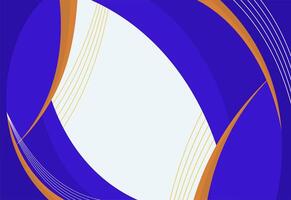 Blue white line curve background vector