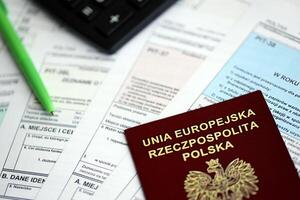 Concept of problems and troubles during tax reporting and taxpaying in poland photo