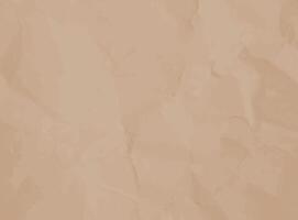 Crumpled brown Old Cardboard. Beige texture of wrinkled craft Sheet or wrapping Paper for Scrapbook. Abstract parchment or notebook background. Horizontal rough vintage text box vector