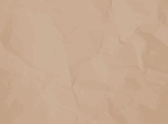 Crumpled brown Old Cardboard. Beige texture of wrinkled craft Sheet or wrapping Paper for Scrapbook. Abstract parchment or notebook background. Horizontal rough vintage text box