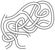Maze Labyrinth With Entry And Exit vector
