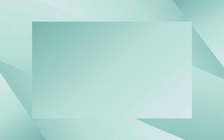 Minimal geometric background. Mint green elements with gradient. vector