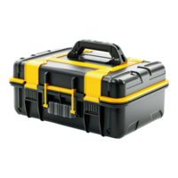 Modern plastic case toolkit isolated on transparent background png