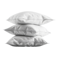 White pillows isolated on transparent background png