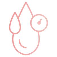 Fast Hydration Outline Gradient Icon vector