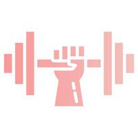 Strength Training Glyph Gradient Icon vector