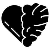 Heart and Brain vector