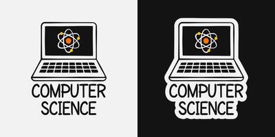 Cute computer science hand drawing. Design is suitable for printable products. vector