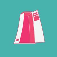 cute illustration of an empty locker vector