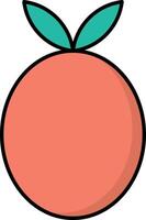 Flat illustration of an orange vector