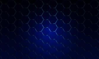 Abstract relief hexagon, honeycomb dark blue background. vector