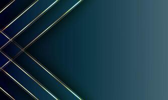 luxury elegant dark blue background design with shiny gold line. vector