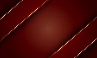 luxury elegant dark red background design with shiny metallic gold line. vector