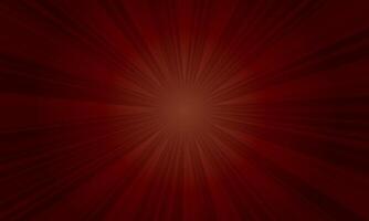 Red rays rising on dark background. burst dark red . vector