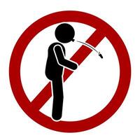 a warning sign prohibiting spitting, a reminder to maintain cleanliness vector