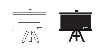 Blank Chalkboard with Wooden Frame on white Background vector