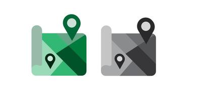 Set of map pin location icons. Template for colored icons for location pins. Web placement symbols and navigation isolated on a white background. vector
