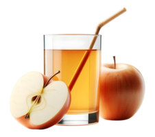 Fresh apple juice glass apple cider vinegar healthy apple juice transparent background png