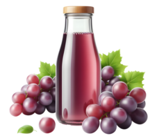 Red grape juice bottle a bottle of grape juice transparent background png
