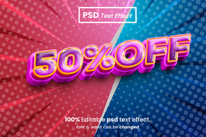 Flash Sale 3D Editable Text Effect psd