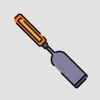 Chisel Icon Illustration vector
